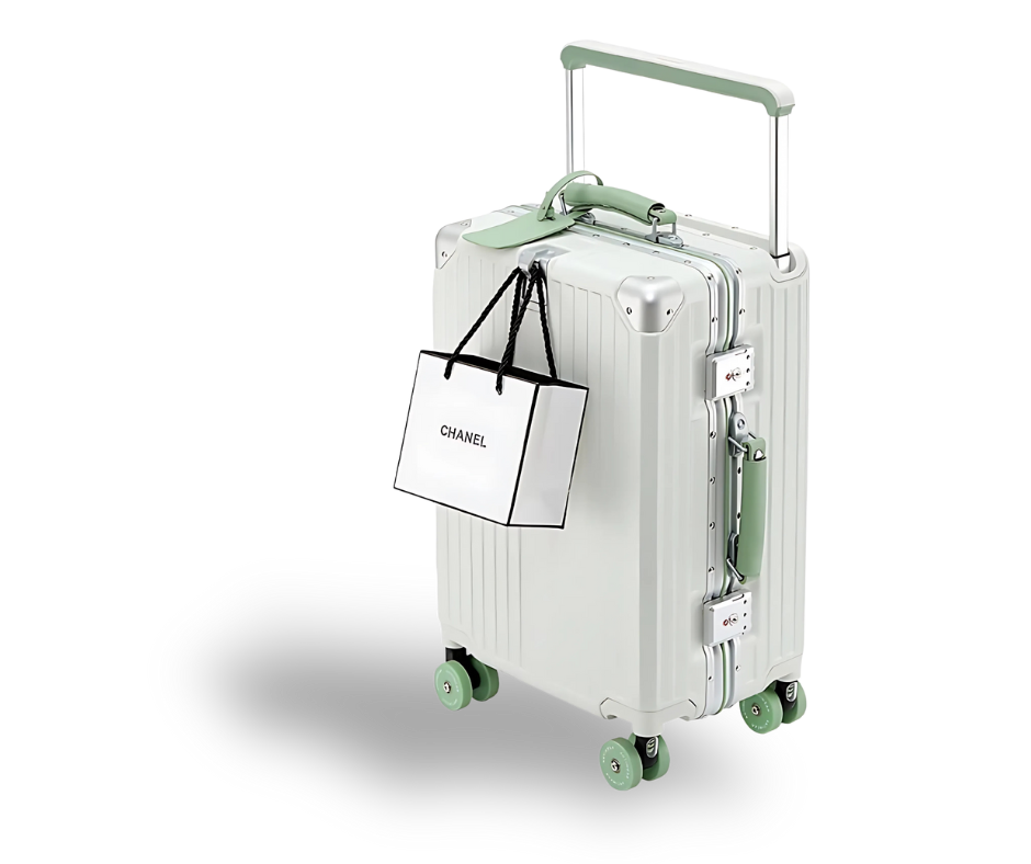 The Nomad Check-In Large (White/Green)