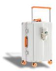 The Nomad Check-In Large (White/Orange)